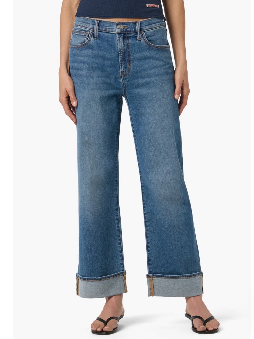 Hudson Rosalie Wide-Leg Cuffed Women's Jeans